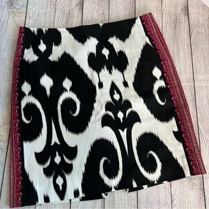 WHBM Black & White Career Skirt 10